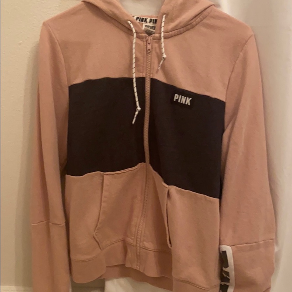 Pink zip up hoodie